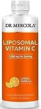 Фото Dr. Mercola Liposomal Vitamin C 1000 мг со вкусом ванили 450 мл