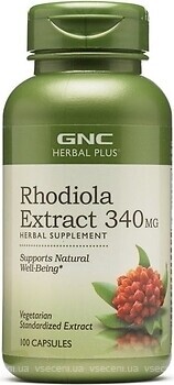 Фото GNC Rhodiola Extract 340 мг 100 капсул