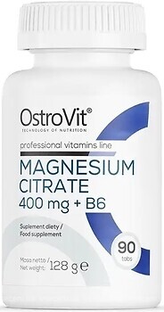 Фото OstroVit Magnesium Citrate 400 мг + B6 90 таблеток