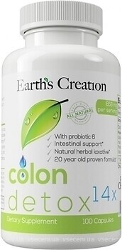 Фото Earth's Creation Colon Detox 100 капсул