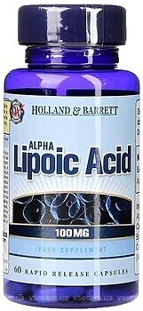 Фото Holland & Barrett Alpha Lipoic Acid 100 мг 60 капсул