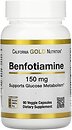 Фото California Gold Nutrition Benfotiamine 150 мг 90 капсул