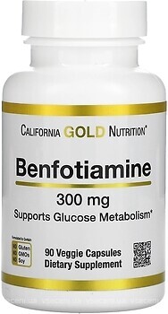 Фото California Gold Nutrition Benfotiamine 300 мг 90 капсул