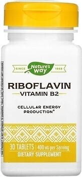 Фото Nature's Way Riboflavin Vitamin B2 400 мг 30 таблеток