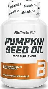 Фото BioTech Pumpkin Seed Oil 60 капсул
