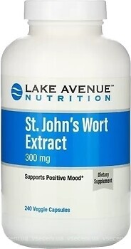 Фото Lake Avenue Nutrition St. John's Wort Extract 300 мг 240 капсул