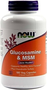 Фото Now Foods Glucosamine & MSM 180 капсул