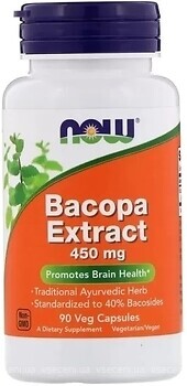 Фото Now Foods Bacopa Extract 450 мг 90 капсул