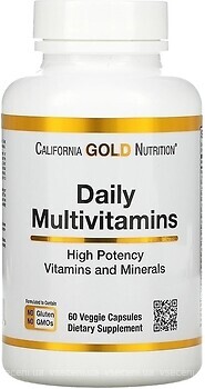 Фото California Gold Nutrition Daily Multivitamins 60 капсул