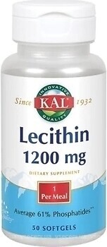 Фото KAL Lecithin 1200 мг 50 капсул