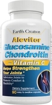 Фото Earth's Creation Alevitor Glucosamine Chondroitin Vitamin C 90 капсул