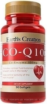 Фото Earth's Creation Co-Q 10 30 мг 30 капсул