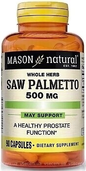 Фото Mason Natural Saw Palmetto 500 мг 90 капсул