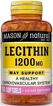 Фото Mason Natural Lecithin 1200 мг 100 капсул