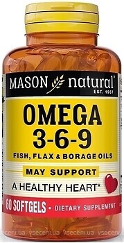 Фото Mason Natural Omega 3-6-9 60 капсул