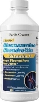 Фото Earth's Creation Liquid Glucosamine Chondrotin + Vitamin C 480 мл