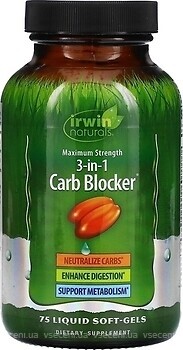 Фото Irwin Naturals Carb Blocker 75 капсул