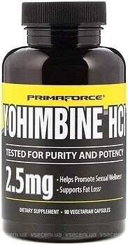 Фото PrimaForce Yohimbine HCl 2.5 мг 90 капсул