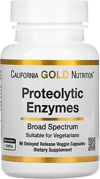 Фото California Gold Nutrition Proteolytic Enzymes 90 капсул