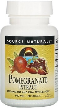 Фото Source Naturals Pomegranate Extract 500 мг 60 таблеток