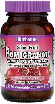 Фото Bluebonnet Nutrition Pomegranate Whole Fruit Extract 60 капсул