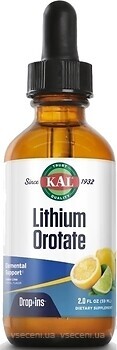 Фото KAL Lithium Orotate со вкусом лимона и лайма 60 мл