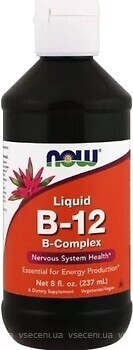 Фото Now Foods Vitamin B-12 B-Complex Liquid 237 мл