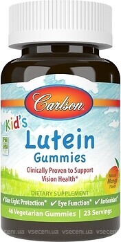 Фото Carlson Labs Kid's Lutein со вкусом манго 46 таблеток