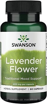 Фото Swanson Lavender Flower 400 мг 60 капсул