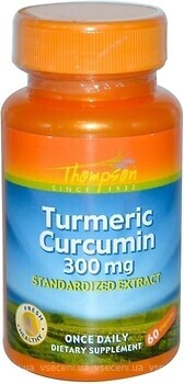 Фото Thompson Turmeric Curcumin 300 мг 60 капсул