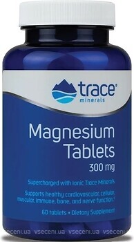 Фото Trace Minerals Magnesium 300 мг 60 таблеток