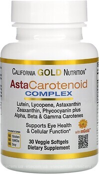 Фото California Gold Nutrition AstraCarotenoid Complex 30 таблеток