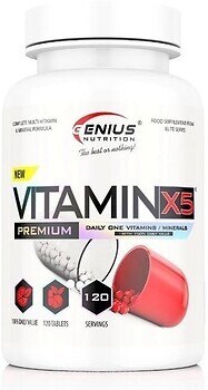 Фото Genius Nutrition Vitamin-X5 120 таблеток