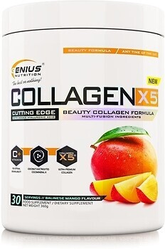 Фото Genius Nutrition Collagen X5 со вкусом манго 360 г
