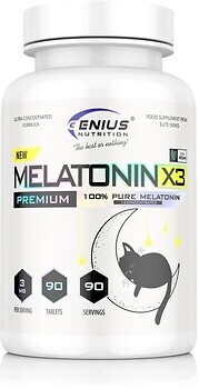 Фото Genius Nutrition Melatonin-X3 90 таблеток