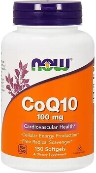 Фото Now Foods CoQ10 with Vitamin E 150 капсул