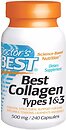Фото Doctor's Best Collagen types 1 и 3 500 мг 240 таблеток