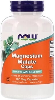 Фото Now Foods Magnesium Malate 180 капсул