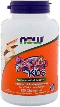 Фото Now Foods Kids Berry Dophilus 120 таблеток