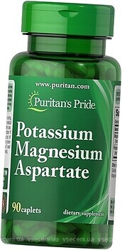 Фото Puritan's Pride Potassium Magnesium Aspartate 90 таблеток