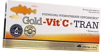 Фото Olimp Nutrition Gold-Vit C + Tran 30 капсул (36283156)