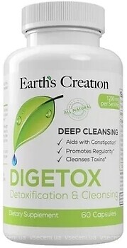 Фото Earth's Creation Digetox 60 капсул (BL817460)