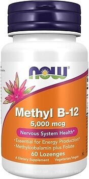 Фото Now Foods Methyl B-12 5000 мкг 60 леденцов (0496)