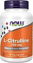 Фото Now Foods L-Citrulline 750 мг 90 капсул (0083)