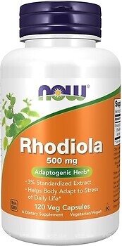 Фото Now Foods Rhodiola 500 мг 120 капсул (4767)