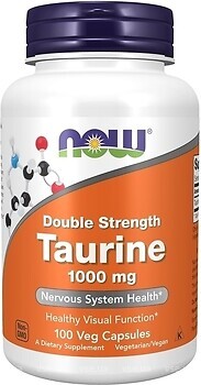 Фото Now Foods Double Strength Taurine 1000 мг 100 капсул (0142)