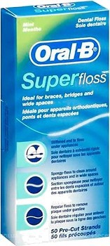 Фото Oral-B Зубная нить Super Floss 50 м (5010622008204)