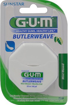 Фото GUM Зубная нить Butlerweave Mint Waxed 55 м