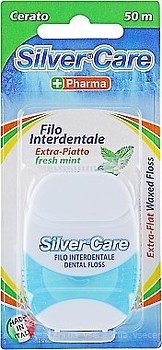 Фото Silver Care Зубная нить экстра-плоская 50 м