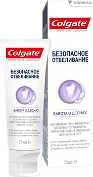 Фото Colgate Зубная паста Безопасное отбеливание Забота о деснах 75 мл